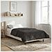 Duvet Estivo Antracite 140 x 220 cm Microfibra e Fleece Teddy - Foto miniatura 4