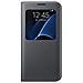 S View Flip Cover Custodia per Galaxy S7 Edge - Nero - Foto miniatura 4