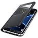 S View Flip Cover Custodia per Galaxy S7 Edge - Nero - Foto miniatura 2