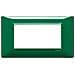 Placca 3 Moduli Reflex Smeraldo   Plana 14653.47 Tecnopolimero - Foto miniatura 4