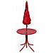 Set Mobili Da Giardino Per Bambini 4 Pezzi Rosso - Foto miniatura 3