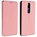 Custodia Nokia 3.1 Plus Portacarte Funzione Supporto Video - Rosa Gold - Foto miniatura 1