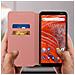 Custodia Nokia 3.1 Plus Portacarte Funzione Supporto Video - Rosa Gold - Foto miniatura 2
