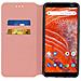 Custodia Nokia 3.1 Plus Portacarte Funzione Supporto Video - Rosa Gold - Foto miniatura 5