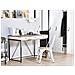 Scrivania Hinton Marrone/ Bianco 120 Cm 60 Cm Con Contenitore - Foto miniatura 4