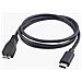 1.0m USB 1m USB C Micro-USB B Nero cavo USB - Foto miniatura 1