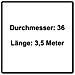 D36x3,5m-as / ctr Tubo Flessibile D'aspirazione (204924) Per Aspiratori Mobili Ct Senza Autoclean - Foto miniatura 1