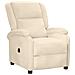 Poltrona Elettrica Reclinabile Crema In Velluto - Foto miniatura 2