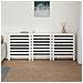 Copertura Termosifone Bianca 210x21x85 Cm Legno Massello Pino - Foto miniatura 3