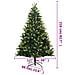 Albero Di Natale Artificiale Incernierato Con Base 210 Cm - Foto miniatura 5