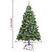 Albero Natale Artificiale Incernierato Con Pigne E Bacche 240cm - Foto miniatura 2