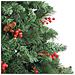 Albero Natale Artificiale Incernierato Con Pigne E Bacche 240cm - Foto miniatura 8