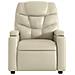 Poltrona Reclinabile Crema In Similpelle - Foto miniatura 2
