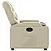 Poltrona Reclinabile Crema In Similpelle - Foto miniatura 3