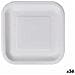 Set Di Piatti Algon Monouso Bianco Cartone Quadrato 23 Cm (36 Unità) - Foto miniatura 1