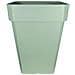 Fioriera Quadrata Soleilla - Plastica - Altezza 53 Cm - Verde Argilla - Foto miniatura 1