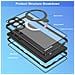 Custodia Protettiva Magnetica Per Telefono Con Protezione Dello Schermo Con Supporto Black Samsung S22ultra - Foto miniatura 5
