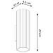 Lampada A Parete Karbon 20 Bianco Sl. 1647 - Minimalista Lampada Da Parete Bianco 20x6.5x8.5 Cm - Foto miniatura 2