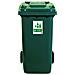 Bidone Per La Raccolta Differenziata Grande 240 Lt Verde Condominio Hotel Ristoranti Certificato Uni En 840 Per Rifiuti E Riciclo - Foto miniatura 1