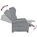 Lusso Casadino -  Poltrona Alzapersona Grigio Chiaro Tessuto - Foto miniatura 7