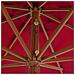 Lusso Casadino -  Ombrellone Da Esterni Con Palo In Legno 350 Cm Rosso Borgogna - Foto miniatura 3
