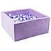 Ballenbak 90x90x40 Fluweel Zacht Paars - Foto miniatura 1