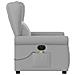 Poltrona Reclinabile Massaggio Elettrica Grigio Nuvola Tessuto - Foto miniatura 5