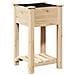 Vaso da giardino  con ripiano 45x45x76 cm in legno massello di abete - Foto miniatura 1