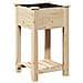 Vaso da giardino  con ripiano 45x45x76 cm in legno massello di abete - Foto miniatura 7