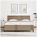 Letto a Molle con Materasso Cappuccino Super King in Pelle Sintetica - Foto miniatura 5