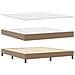 Letto a Molle con Materasso Cappuccino Super King in Pelle Sintetica - Foto miniatura 6