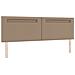 Letto a Molle con Materasso Cappuccino Super King in Pelle Sintetica - Foto miniatura 7