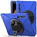 Custodia Per Samsung Galaxy Tab S8 Con Supporto E Tracolla Blu - Foto miniatura 1