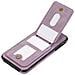 Custodia A Portafoglio 3-in-1 In Pelle Pu Viola Compatibile Con Iphone 17 Con Porta Carte E Cinturino - Foto miniatura 3