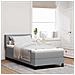 Letto box spring con materasso Grigio chiaro 90 x 200 cm - Foto miniatura 2