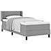 Letto box spring con materasso Grigio chiaro 90 x 200 cm - Foto miniatura 3