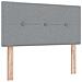 Letto box spring con materasso Grigio chiaro 90 x 200 cm - Foto miniatura 6