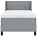 Letto box spring con materasso Grigio chiaro 90 x 200 cm - Foto miniatura 8