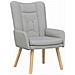 Sedia rilassante Grigio nuvola 63 x 67 x 94 cm Tessuto - Foto miniatura 1