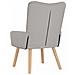 Sedia rilassante Grigio nuvola 63 x 67 x 94 cm Tessuto - Foto miniatura 6