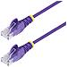 Cavo Ethernet CAT6 Viola da 10m; Patch UTP con Plug RJ45 Antigroviglio e Rilievi di Trazione, Cavo Lan Slim in Rame Puro 28AWG, Sottoposto a test Fluke - Foto miniatura 1