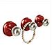 Set Di 3 Maniglie Autoadesive Senza Foratura Per Cucina, Frigorifero, Armadietto, Bagno Red - Foto miniatura 1
