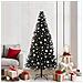 Albero di Natale con 300 LED con supporto Nero 210 cm PVC - Foto miniatura 2