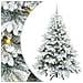 Albero di Natale artificiale con 150 LED Bianco 150 cm PE e PVC - Foto miniatura 1