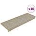Tappeti Autoadesivi Scale Aspetto Sisal 30 pz 65x21x4 cm Verdi - Foto miniatura 1