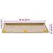 Tappeti Autoadesivi Scale Aspetto Sisal 30 pz 65x21x4 cm Verdi - Foto miniatura 8