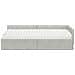Struttura Letto Angolare con Materasso 2 pcs Grigio chiaro - Foto miniatura 5