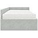 Struttura Letto Angolare con Materasso 2 pcs Grigio chiaro - Foto miniatura 8