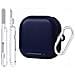 Custodia Protettiva Compatibile Con Samsung Buds 4 / 4 Pro Con Chiusura Sicura E Penna Di Pulizia Blue - Foto miniatura 1
