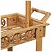 Carrello Espositivo-scaffale In Legno 3 Vassoi Marrone 90x47x137h Cm - Foto miniatura 7